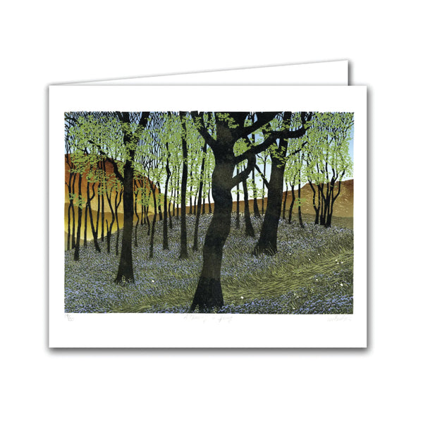 Silver Birch Art Card - Memory of Spring
