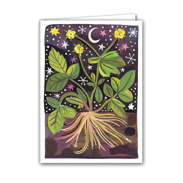Silver Birch Art Card - Wood Avens