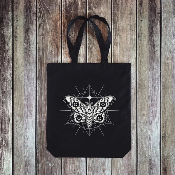 Gusseted Tote Bag - The Spectral Moth