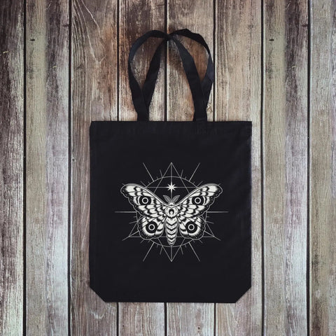 Gusseted Tote Bag - The Spectral Moth