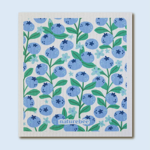 Nature Bee Swedish Dish Cloth - Blueberries