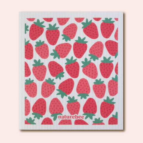 Nature Bee Swedish Dish Cloth - Strawberries