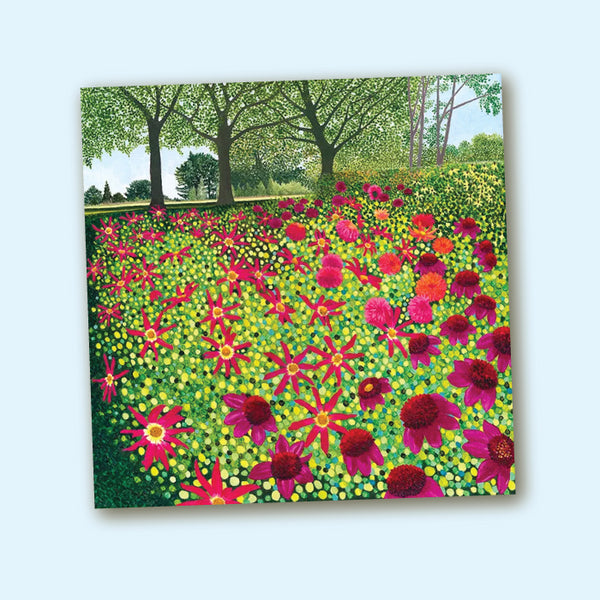 Susan Entwistle Greeting Card - Star Dahlias