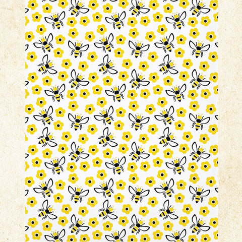 Tea Towel - Marie Jangneus Yellow and Black Bee