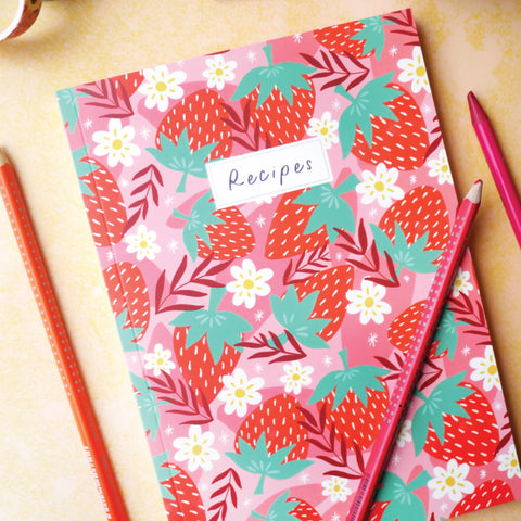 The Sunshine Bindery - Chunky Strawberry Recipe Journal