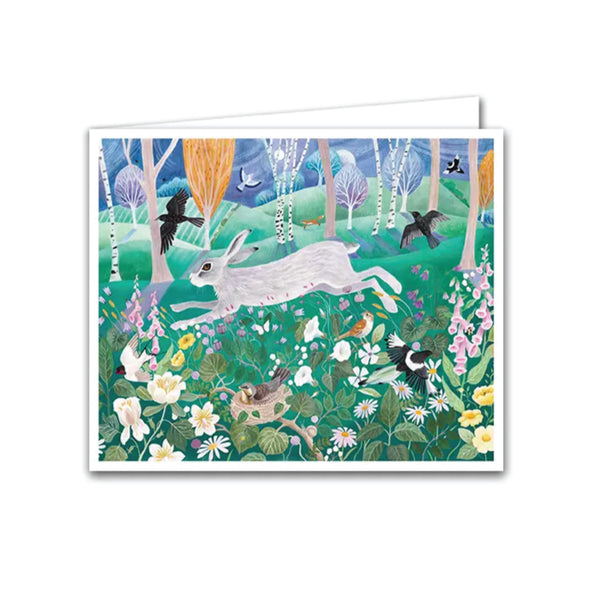 Silver Birch Art Card - The Race