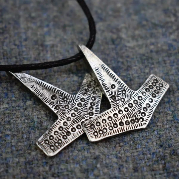 Pewter Necklace - Hammered Thor's Hammer Replica Viking Age Pendant