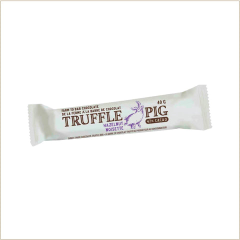 Truffle Pig® 47% Cacao Milk Chocolate Bar with Hazelnut Butter