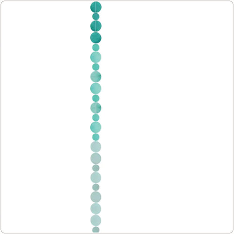 Capiz Shell Decorative Strand - Turquoise Ombre (Fair Trade)