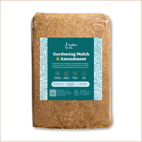 Typha Sustainable Garden Mulch & Soil Amendment - 2.4 Cubic Foot Bale