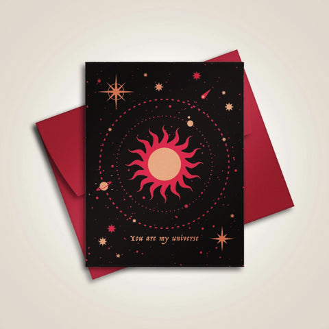 The Fabled Creative Co. - You Are My Universe Greeting Card