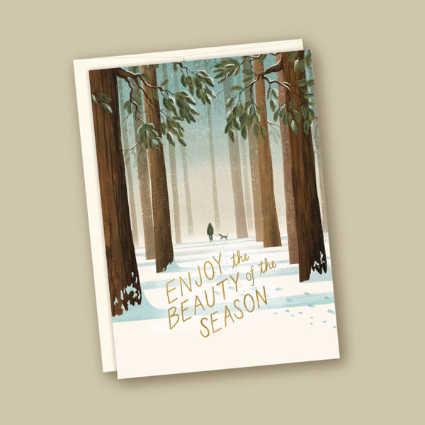 Carrie Shryock Winter Walk Holiday Card