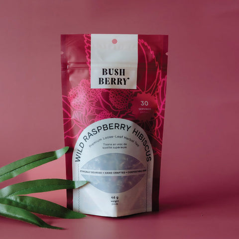 Bush Berry Tea - Organic Wild Raspberry Loose Leaf Tea