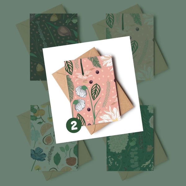 Wildwood Paper Note Card Mini - Botanical
