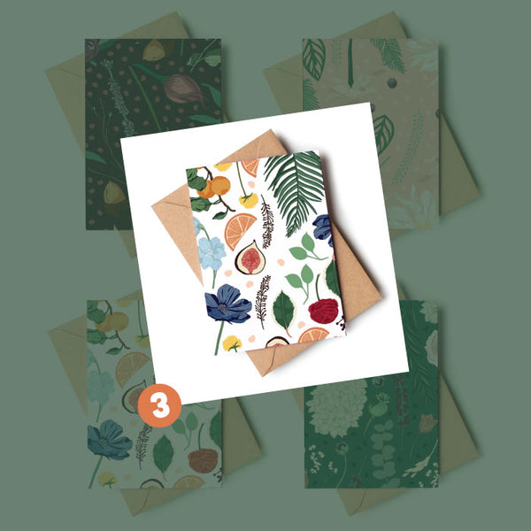 Wildwood Paper Note Card Mini - Botanical