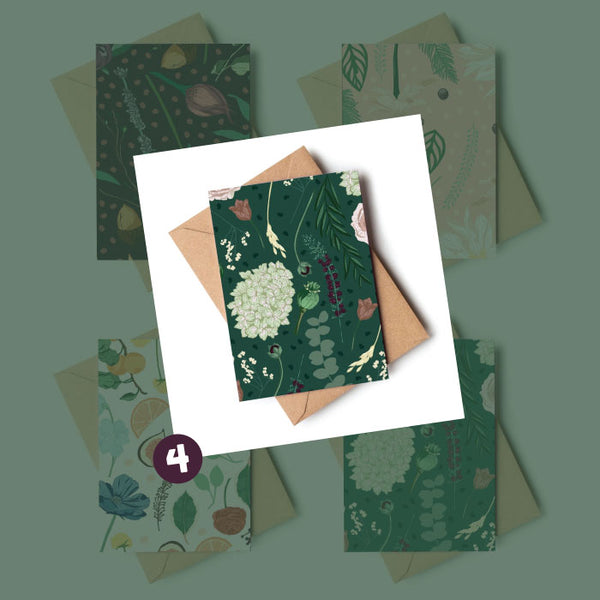 Wildwood Paper Note Card Mini - Botanical