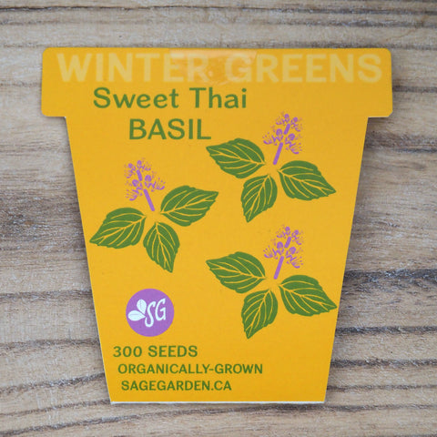 Winter Greens Seeds - Basil, Sweet Thai