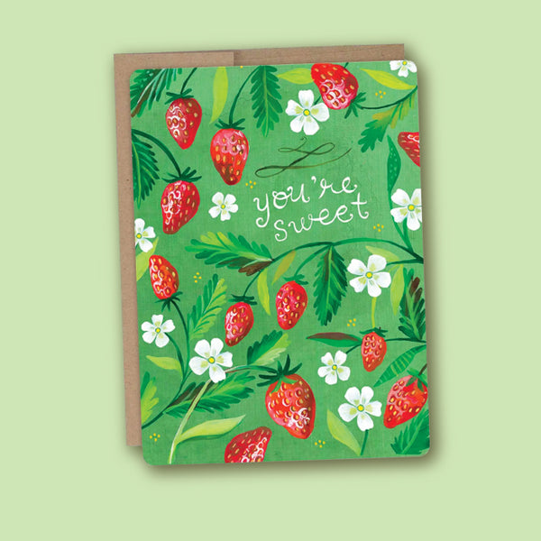 Katie Daisy 'Strawberry Patch' Birthday Card