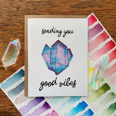 Sending You Good Vibes - Greeting Card