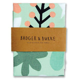Tea Towel - Badger & Burke Turquoise Cut Out