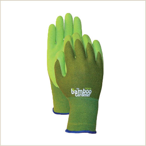 Gardening Gloves - Bamboo Gardener with Rubber Palm