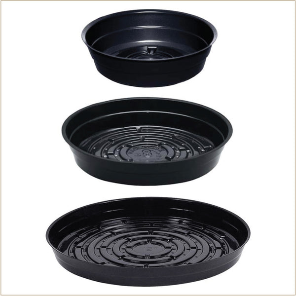 Saucer - Black Vinyl -  Choose from Assorted Sizes