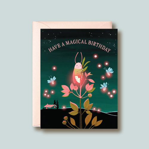 Joojoo Paper - Firefly Birthday Card