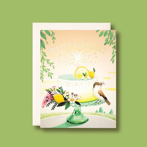 Joojoo Paper - Lemon Cake Birthday Card