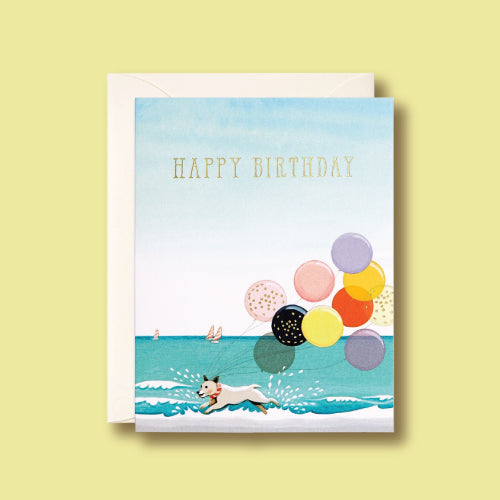 Joojoo Paper - Splashing Dog Birthday Card