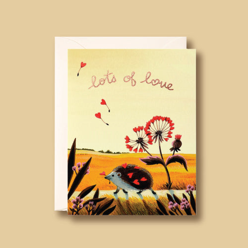 Joojoo Paper - Hedgehog Love Card