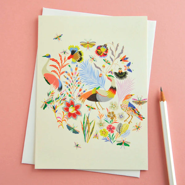 Elvira Van Vredenburgh 'Birds in Wonderland' Greeting Card
