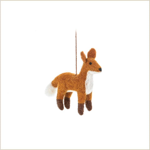 Ornament - Fair Trade Wool Felt, Fiona the Fox