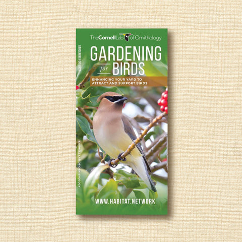 Folding Pocket Guide - Gardening for Birds