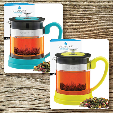 Valencia Colourful Tea Brewer Pot - Grosche