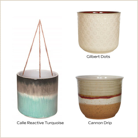 Ceramic Hanging Planter - Choose from 3 Styles