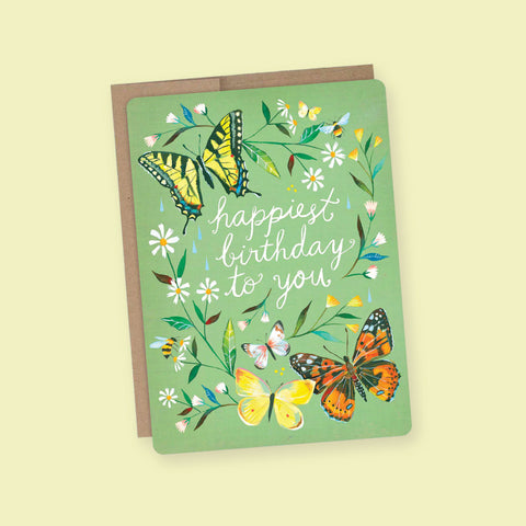 Katie Daisy 'Happiest' Birthday Card