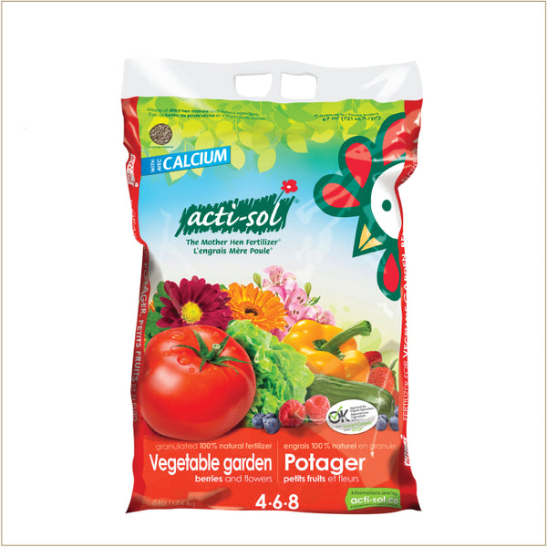 Acti-Sol Pure Hen Manure Vegetable Garden, Berries and Flowers 4-6-8 8kg