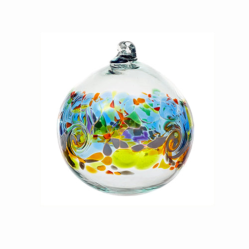 Kitras Art Glass Colour Wave Ball - Golden Dawn