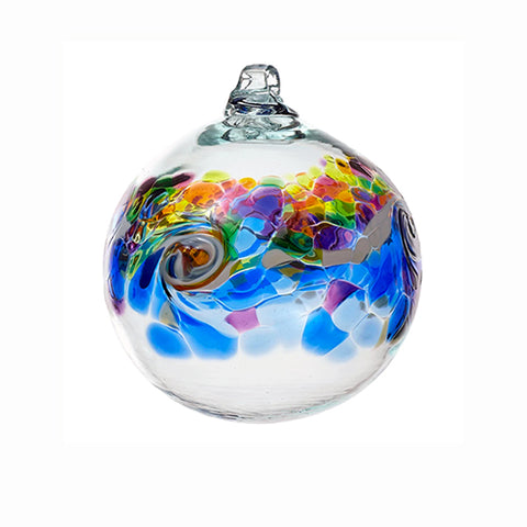 Kitras Art Glass Colour Wave Ball - Winter Shadow