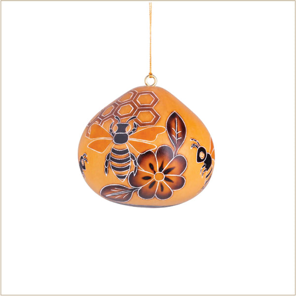 Ornament - Fair Trade Gourd Beehive