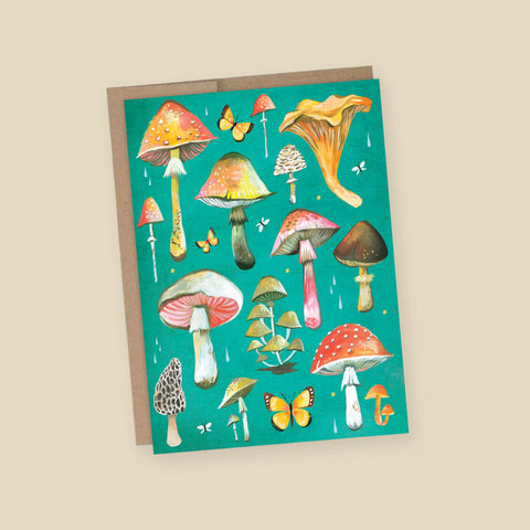 Katie Daisy 'Mushrooms' All-Occasion Card