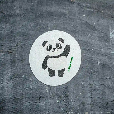 Plantish Compostable Pop-up Sponge - Panda