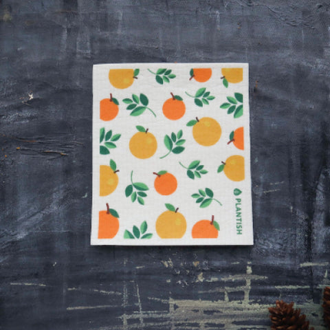 Swedish Dishcloth - Plantish Oranges