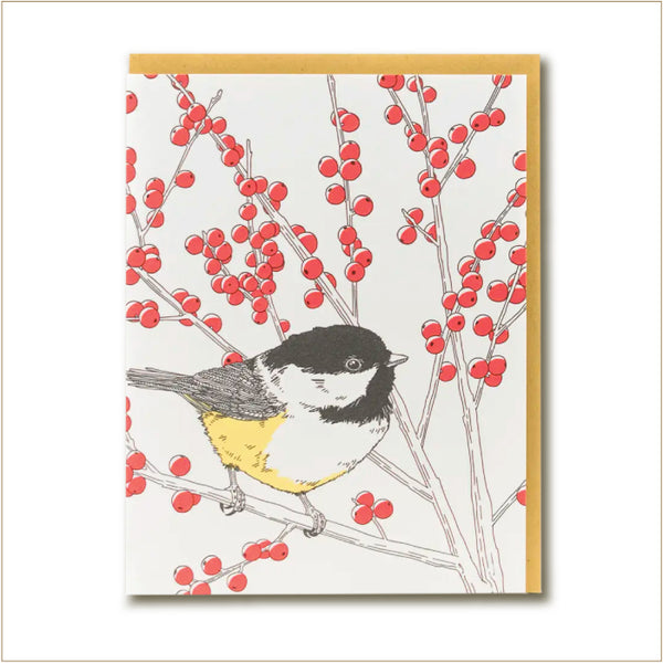 Porchlight Press Card - Chickadee