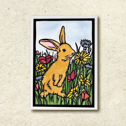 Sarah Angst Art - Bunny Notecard