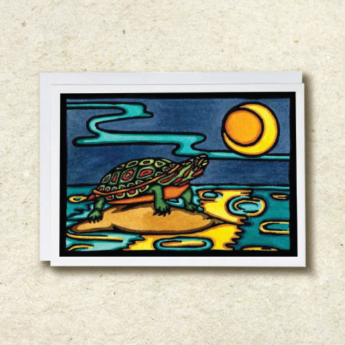 Sarah Angst Art - Painted Turtle Notecard