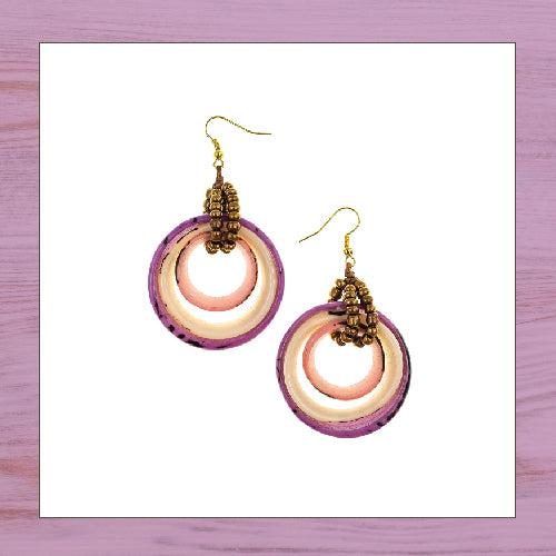 Tagua Earrings - Sarah