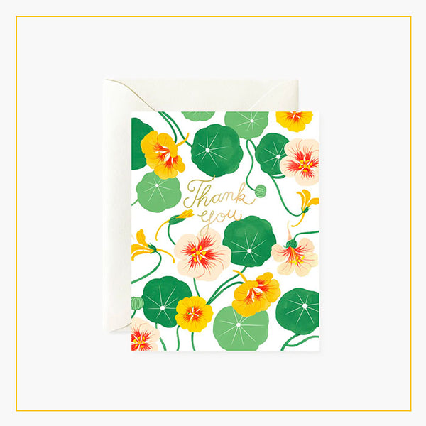 Oana Befort Nasturtiums Thank You Card