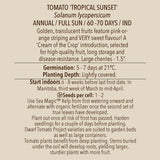 Seeds - Tomato (Cherry), Cream of the Crop Tropical Sunset OG (SGH)