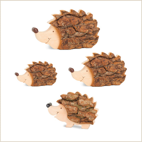 Black Forest Wood Decor Piece - Hedgehog